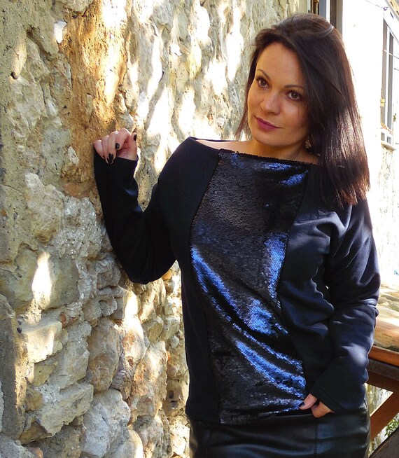 magliette con paillettes reversibili maschio