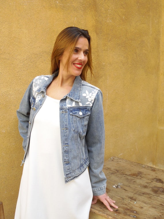Veste en jean dentelle 2025