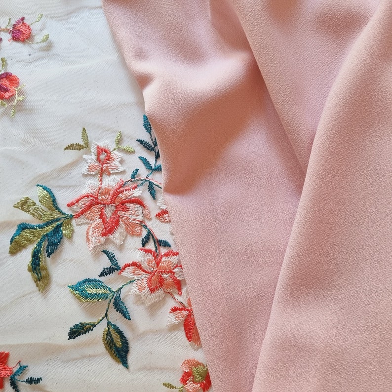 Abito arancione per invitate a un matrimonio, per la madre della sposa, elegante abito estivo, abito da cocktail, abito formale per ospiti. Realizzato su misura in Francia. Rose poudre