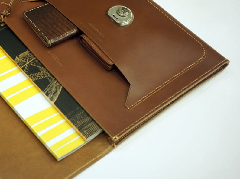 Handmade Briefcase Business Bag leather Men's bag Etsy