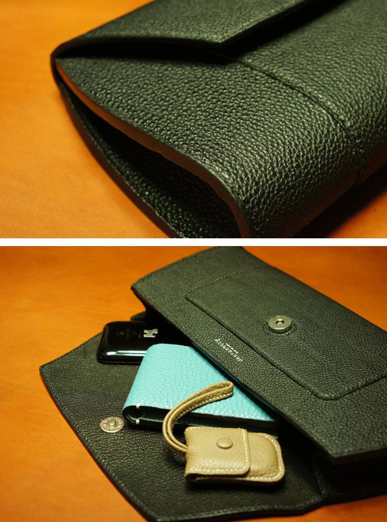 Handmade Women's leather clutch ver.1 Etsy