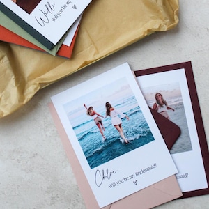 Brautjungfer Vorschlag, willst du meine Brautjungfer sein, personalisierte Trauzeugin Vorschlag Karte, Brautjungfer Vorschlag Geschenkbox, Blumenmädchen Geschenke