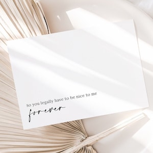 Carte de mariage amusante à mon fiancé, carte du matin de mariage, carte de mariage pour le marié, de la part du marié à mon mari, le jour de notre mariage