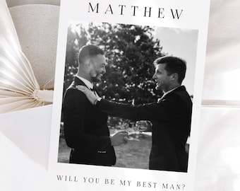 Best Man Proposal Card, Will You Be My Groomsman, Groomsmen Gifts, Usher Proposal, Ring Bearer, Page Boy, Wedding Party Proposals