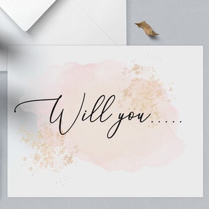Bridesmaid Proposal Cards |  Will You Be My Bridesmaid | Maid of Honour | Matron of Honor | Flower Girl | Bridesmaid Gifts from the bride