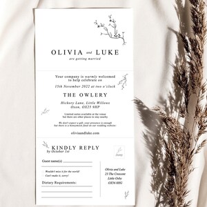 Elegant Wedding Invitations: Minimalist Evening Reception Invites