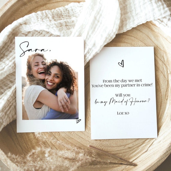 Maid Of Honor Proposal Cards & Templates - View #6