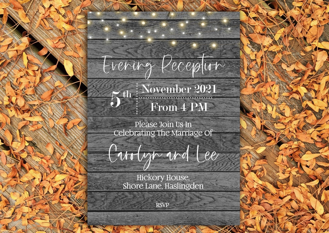 Rustic Wedding Invitations Printable Wedding Invitations - Etsy