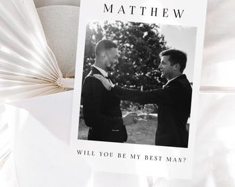 Best Man Proposal Card, Will You Be My Groomsman, Groomsmen Gifts, Usher Proposal, Ring Bearer, Page Boy, Wedding Party Proposals