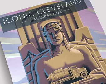 Cleveland calendar "Iconic Cleveland 2024" by Lund Studio