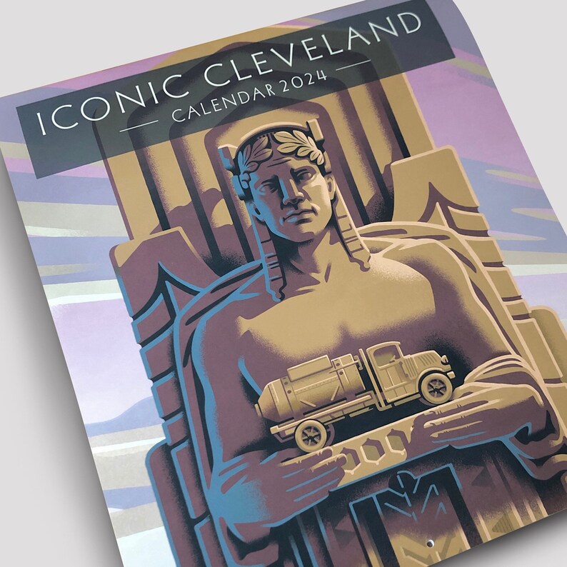 Cleveland Calendar iconic Cleveland 2024 by Lund Studio Etsy