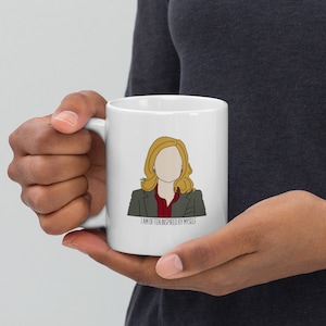 Leslie Knope Parks & Rec White glossy mug
