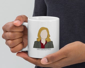 Leslie Knope Parks & Rec White glossy mug