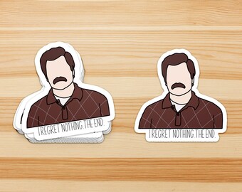 Ron Swanson sticker, Parks & Rec sticker