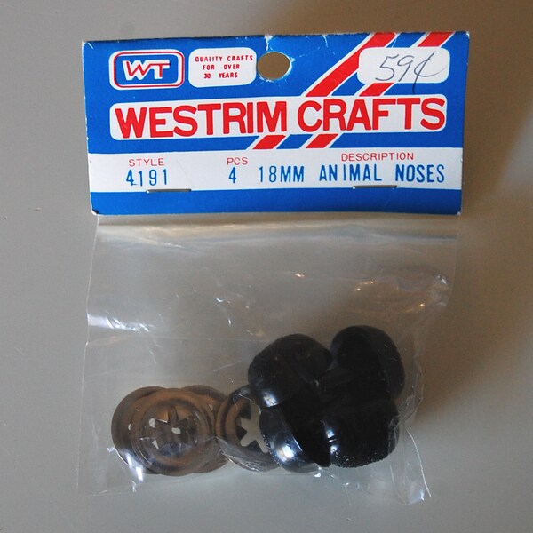 Stuffed Animal Noses, Westrim Crafts, Vintage