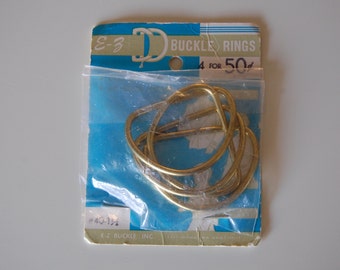 E-Z Buckle Rings (D-Rings) Vintage Packaging