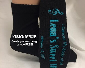Calcetines antideslizantes personalizados como recuerdo de fiesta *¡DISEÑO PERSONALIZADO GRATIS!* - Calcetines de recuerdo, calcetines de fiesta, calcetines personalizados, calcetines de fiesta de baile, calcetines de recuerdo de fiesta