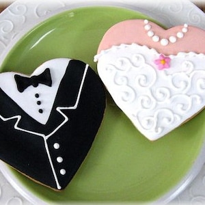 Wedding Cookie Favors, Wedding Cookies, Custom Wedding Cookies, (SET of 18) Wedding Cookies, Wedding Favors, Personalized Wedding Cookies