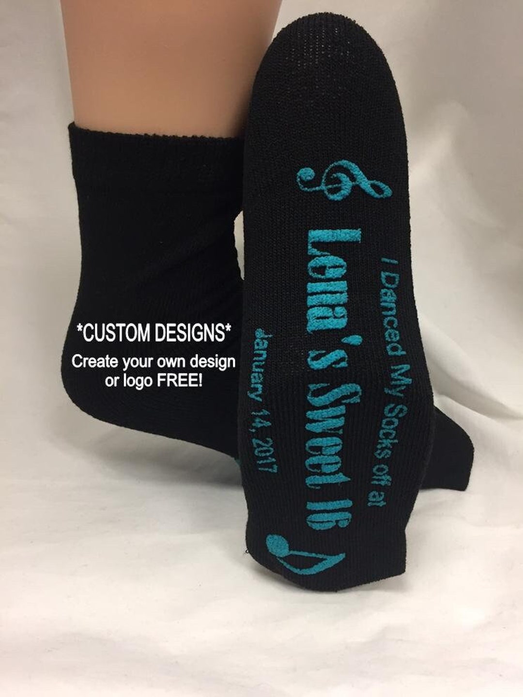 Custom Grippy Socks Party Favors FREE CUSTOM DESIGN Sock Favors, Party