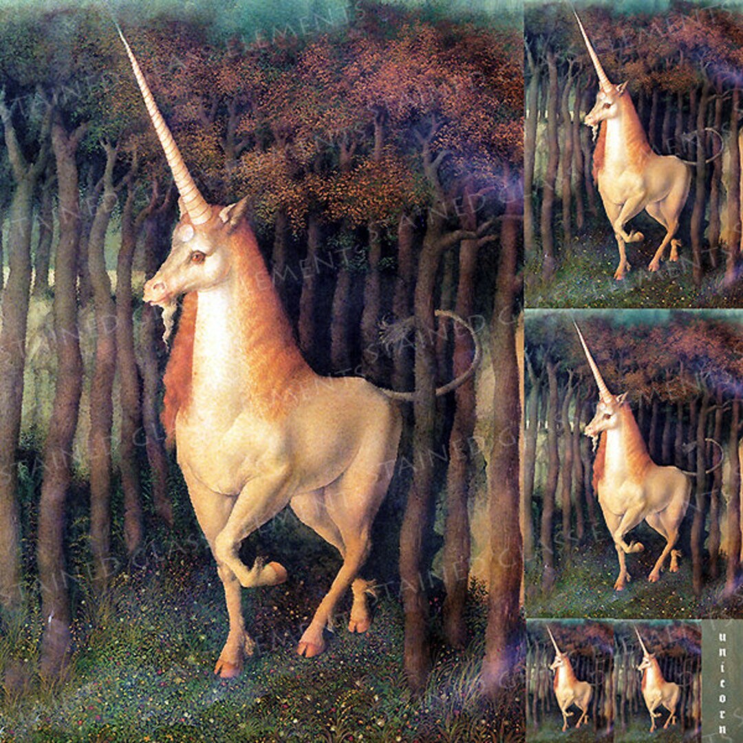 Unicorn Decal, Unicorn Ceramic Decal, Unicorn, Ceramic Decal Sheet