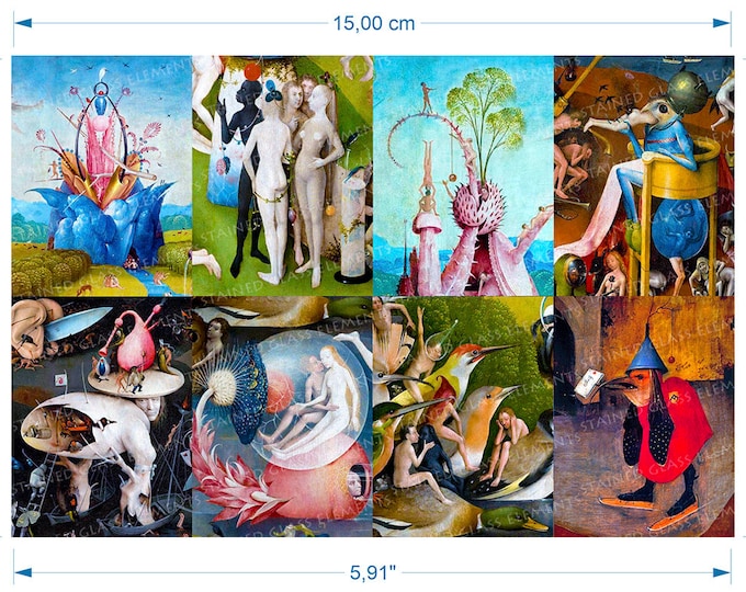 Jeroen Bosch ceramic decals Hiëronymus renaissance high quality top class fusible waterslide transfers for ceramics glass fusing enameling