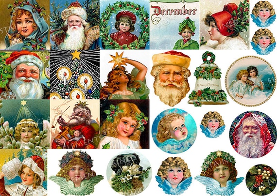 Decalcomanie Ceramica Per Natale Angeli Decalcomanie Etsy