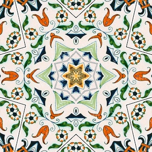 Polychrome ceramic transfer, 750-850ºC, fusible transfers, image transfers, decals hot glass, decals for enamelling, kaleidoscope decals