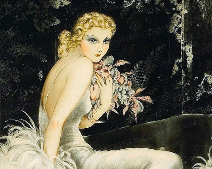 Louis Icart ceramic decals, ceramic decals 1400-1562 ºF, Louis Icart, ceramic decals, burlesque ceramic decal, erotic ceramic decals, erotic
