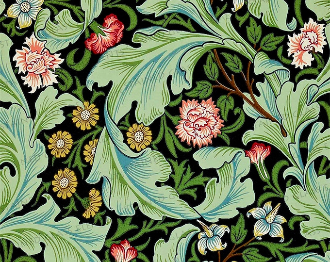William Morris ceramic decal, fine art ceramic decals, Pre-Raphaelite ceramic decals, ceramic decal sheet, arts and crafts, ceramic transfer