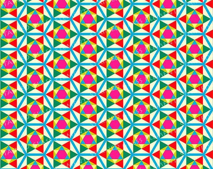 Decorative ceramic decal colorful pattern waterslide transfer for ceramics tiles glass fusing enameling mosaics beads firing at 1400-1562 ºF