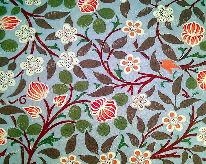 William Morris ceramic decal, fine art ceramic decals, Pre-Raphaelite ceramic decals, ceramic decal sheet, arts and crafts, ceramic transfer