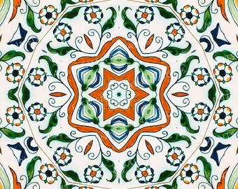 Polychrome ceramic transfer, 750-850ºC, fusible transfers, image transfers, decals hot glass, decals for enamelling, kaleidoscope decals