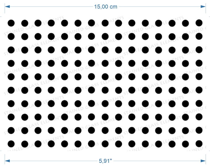 Black dots ceramic decal polkadot sheet fusible transfers for decoration ceramics glass fusing tiles flamework or enameled copper 730-850 ºC