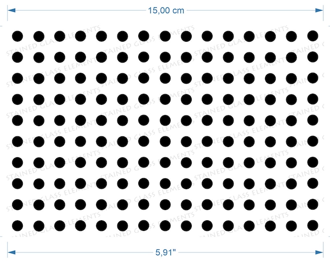 Black dots ceramic decal polkadot sheet fusible transfers for decoration ceramics glass fusing tiles flamework or enameled copper 730-850 ºC