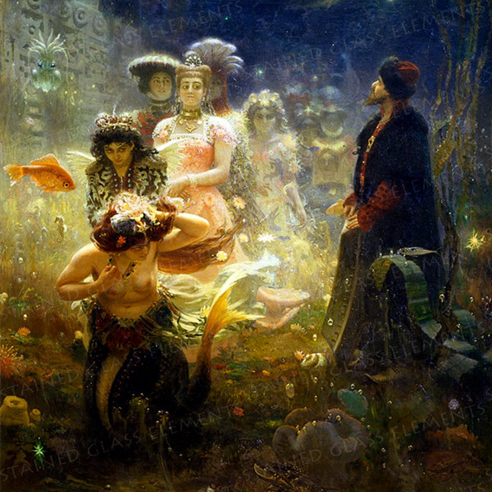 Репин садко в подводном царстве картина