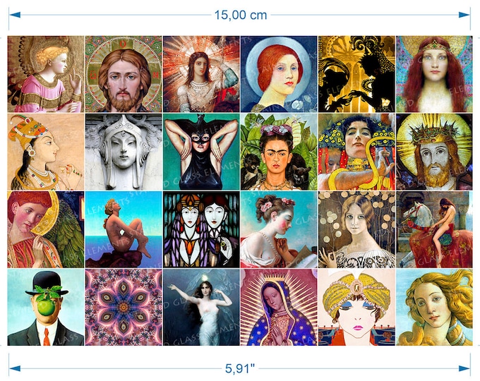 Ceramic decals miscellaneous spiritual exotic beauty fusible art quality waterslide transfers for ceramics glass fusing enameling lampwork