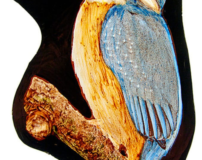 Kingfisher stained glass, kilnfired, glasspainting, kingfisher suncatcher, kingfisher glass fragment, suncatcher, stained glass fragment