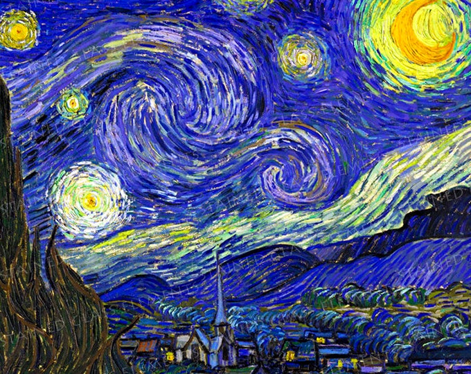 Vincent van Gogh ceramic decal top quality decorative waterslide transfer for ceramics glassfusing enameling firing temperature 1400-1562 ºF