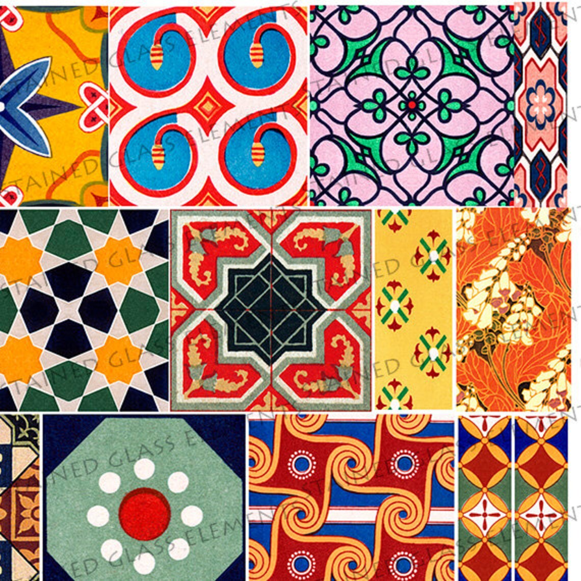 Ceramic Decals Motifs Ornaments Patterns Geometry Ceramic Etsy