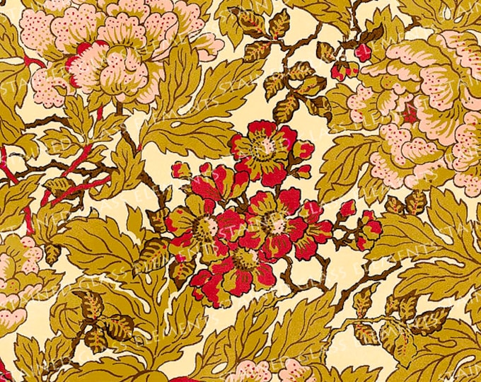 Flower ceramic decal waterslide transfer for ceramics tiles glassfusing enameling beads and mosaic firing temperature 1400-1562 ºF Flowers