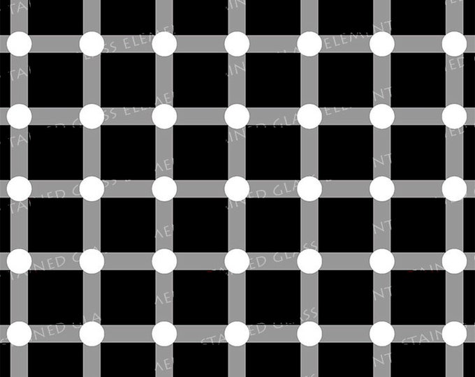 Optical illusion black ceramic decal waterslide transfer suitable for ceramics glass fusing enameling beads and jewelry firing 1292-1562 ºF