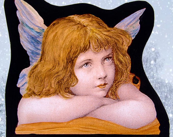 Angel stained glass, Cherub, kilnfired glass, angel glass painting, classic stained glass, Cherub suncatcher, ангел, Christmas gift, gift