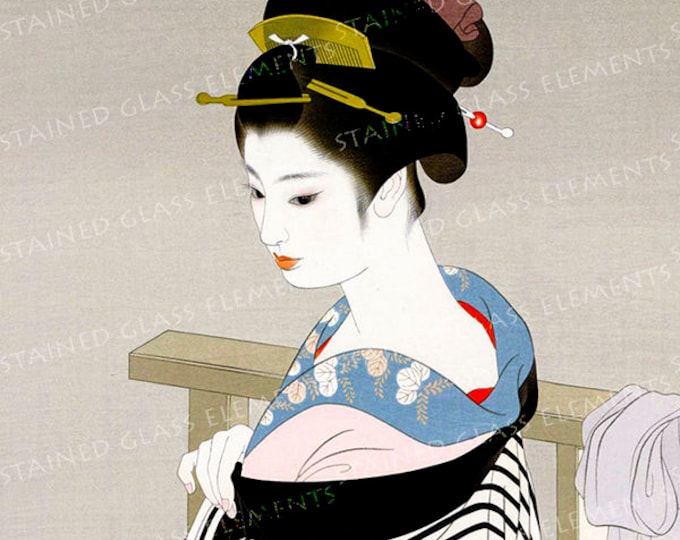 Japan ceramic decals, Japanese ceramic decals, decals sheet, Japan, geisha ceramic decals, ceramic decal sheet, Geisha decals, Japan, geisha