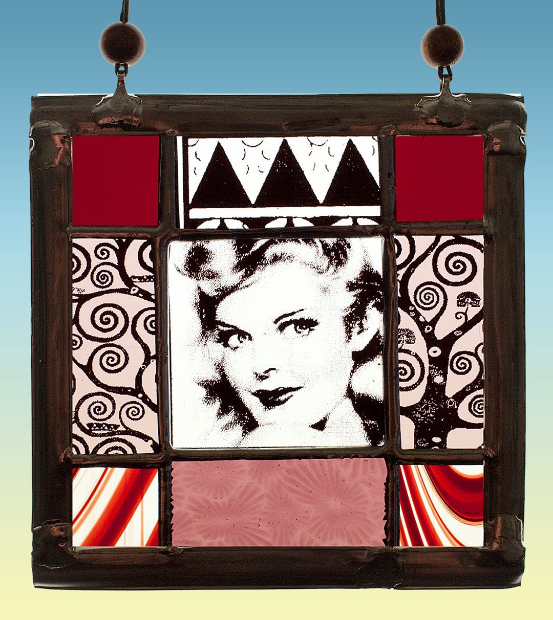 Pin-up, Pin-up Stained Glass, Pin-up Suncatcher, Pin-up Portrait ...