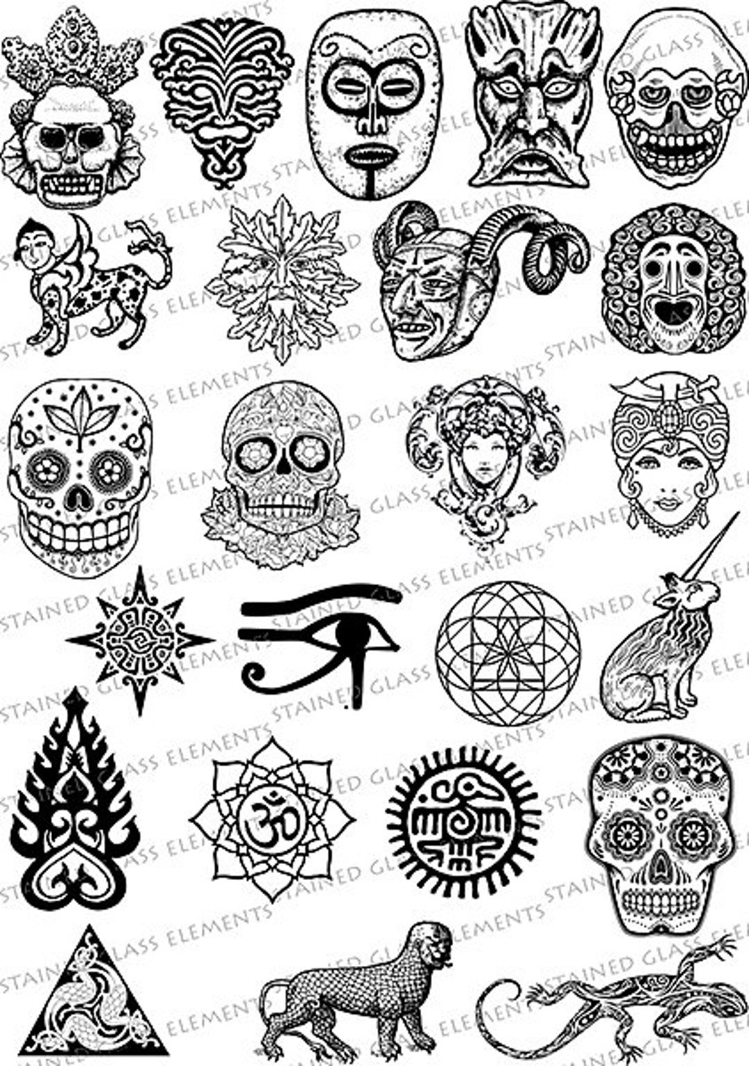 Folklore Ceramic Decals, Ceramic Decals for Image Transfer, Myths