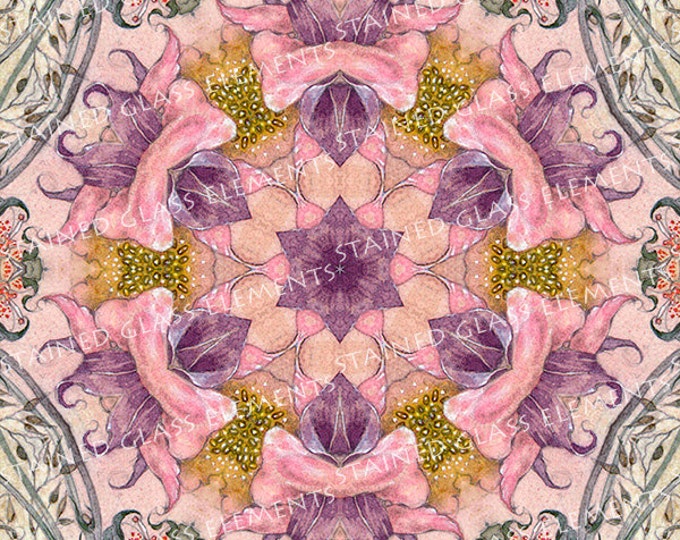 Ceramic decals, kaleidoscope, 750-850ºC, fusible transfers, image transfers, decals for enameling, decals kaleidoscope, decals hot glass