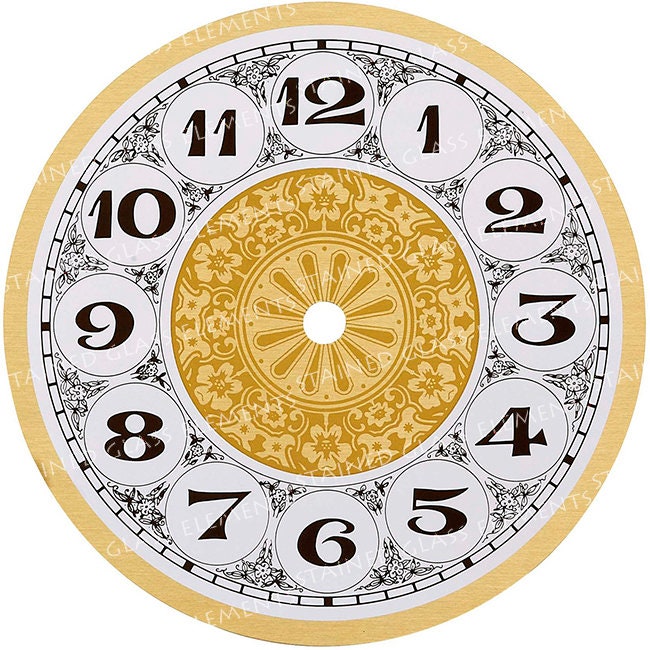 Clock Dial Ceramic Decal Dial Fusible Transfers Image Etsy UK