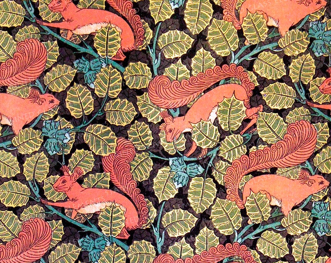 Floral Art Nouveau motifs Ceramic decal fusible transfers for decoration of ceramics glassfusing glass tiles and enameling botanical vintage