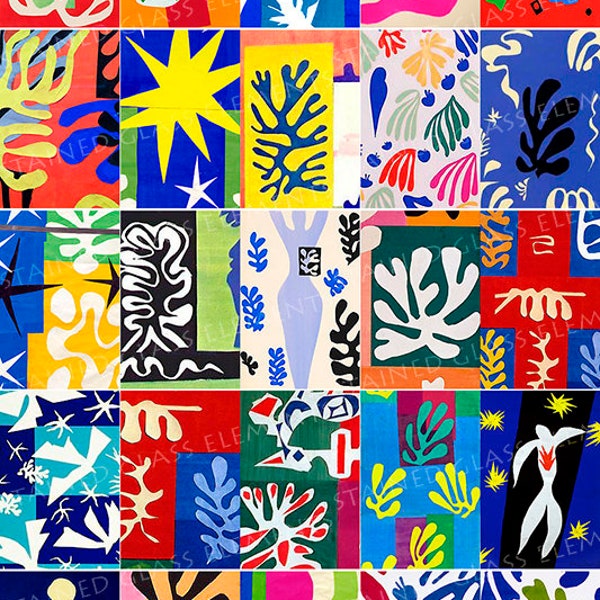 Matisse decals, ceramic decals, colourful decals, Matisse, decals jewelry, decals enamel, decals ceramics, decals glassfusing, small decals