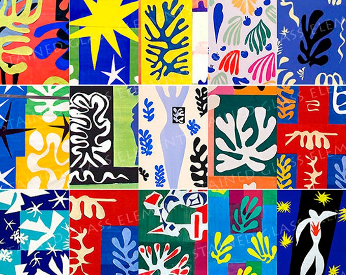 Matisse decals, ceramic decals, colourful decals, Matisse, decals jewelry, decals enamel, decals ceramics, decals glassfusing, small decals